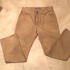 Men’s Express Jeans 100% Cotton straight leg jeans. Tan 31/32